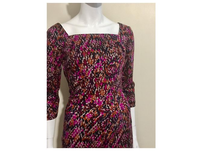 Diane Von Furstenberg Abito DvF Elie in lana multicolore - vista 3