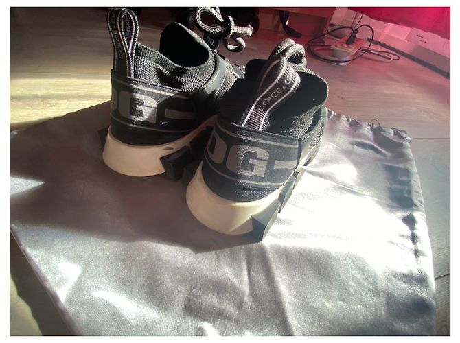 Dolce & Gabbana Sorrento Sneaker Schwarz Stoff - Ansicht 4