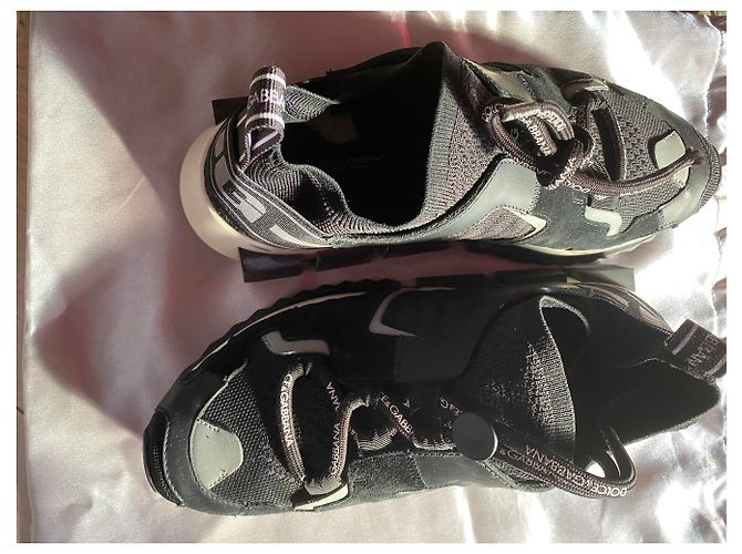 Dolce & Gabbana Sorrento Sneaker Schwarz Stoff - Ansicht 5