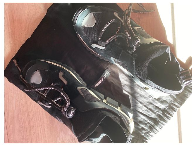 Dolce & Gabbana Sorrento Sneaker Schwarz Stoff - Ansicht 8