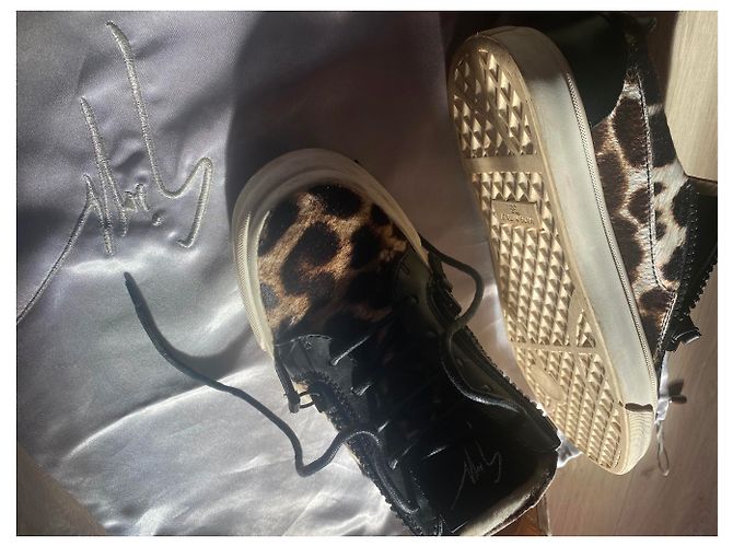 Giuseppe Zanotti Sneaker aus Leder Leopard Muster Leopardenprint - Ansicht 4