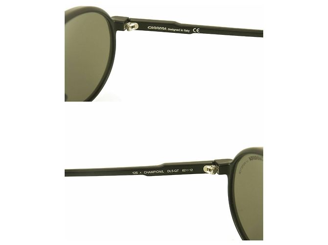 Carrera-Champion / L DL5 – QT Pilotenförmige schwarze Sonnenbrille - Ansicht 4