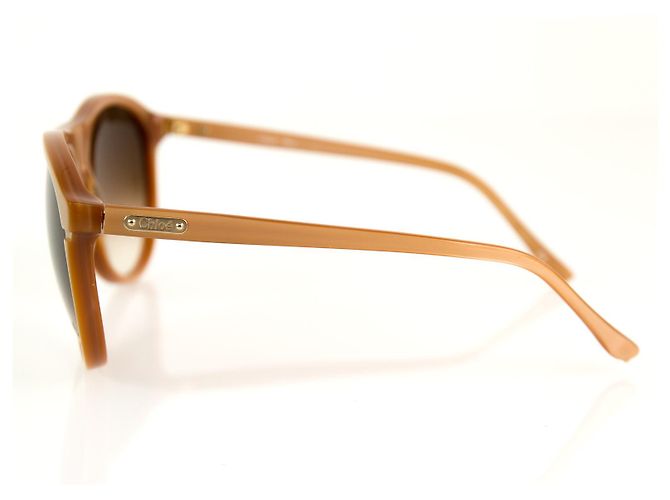 Chloé Chloe CL 2190 do 03 Gafas de sol en beige con lentes marrones degradados - vista 4