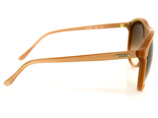 Chloé Chloe CL 2190 do 03 Gafas de sol en beige con lentes marrones degradados - vista 5
