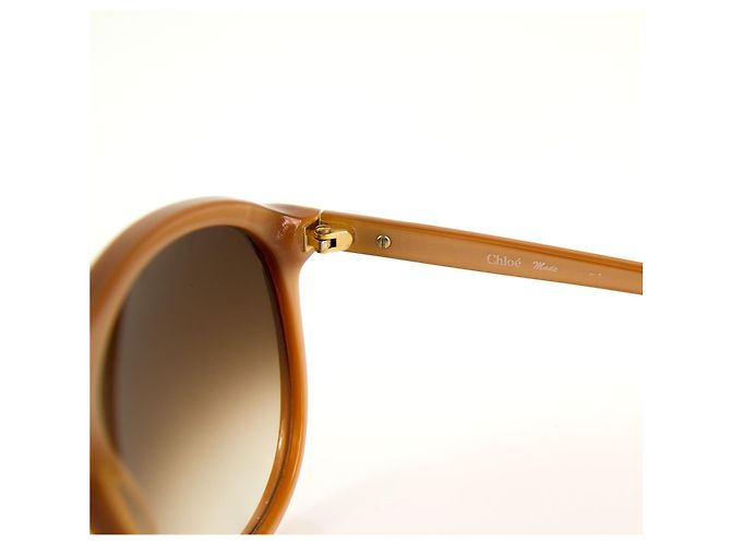 Chloé Chloe CL 2190 do 03 Gafas de sol en beige con lentes marrones degradados - vista 6