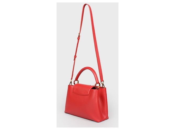 Louis Vuitton Capucines MM Borsa a mano rossa in pelle Taurillon Rosso - vista 3