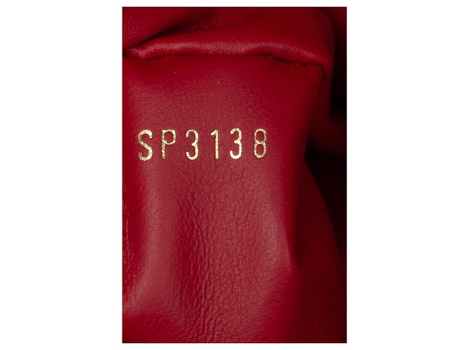 Louis Vuitton Capucines MM Borsa a mano rossa in pelle Taurillon Rosso - vista 5