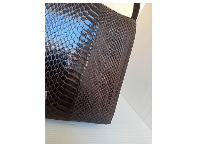 Missoni borsa in pelle rettile e tessuto Marrone - vista 12