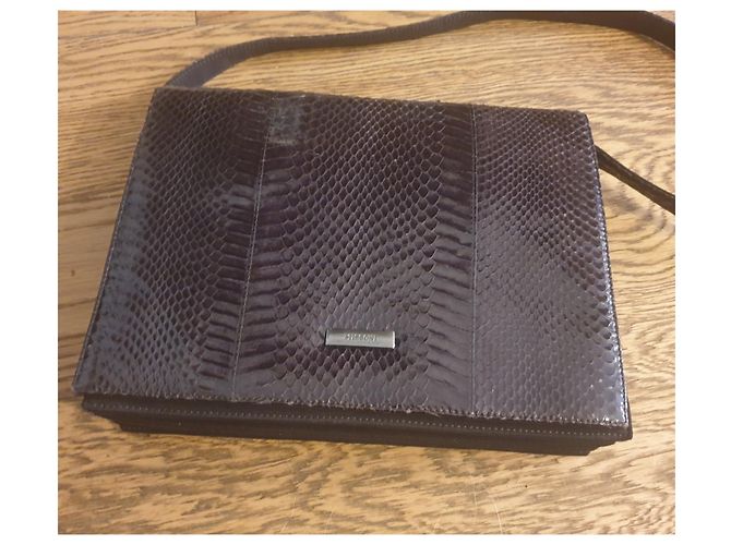 Missoni borsa in pelle rettile e tessuto Marrone - vista 3