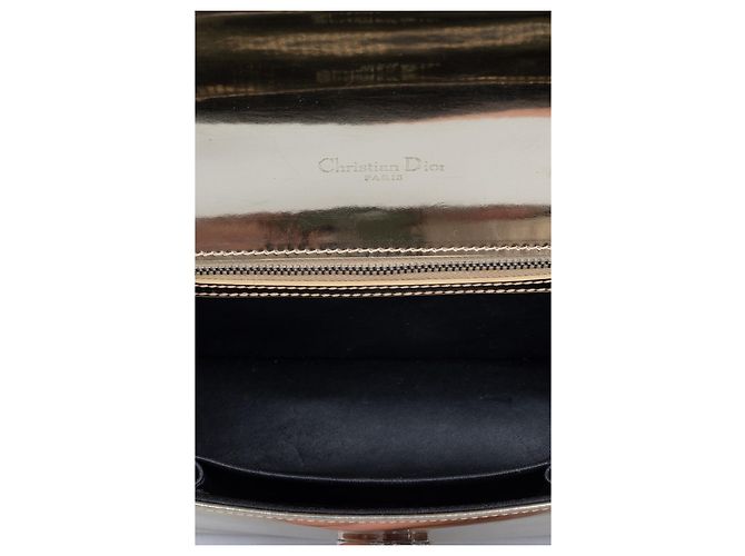 Bolsa de aba média Christian Dior Diorama Dourado - vista 5