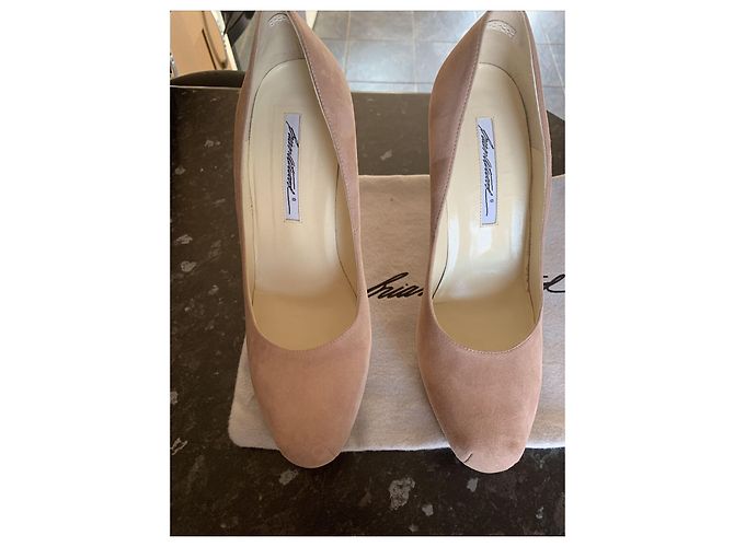 Brian Atwood Décolleté maniac nude a spillo Rosa Beige - vista 7