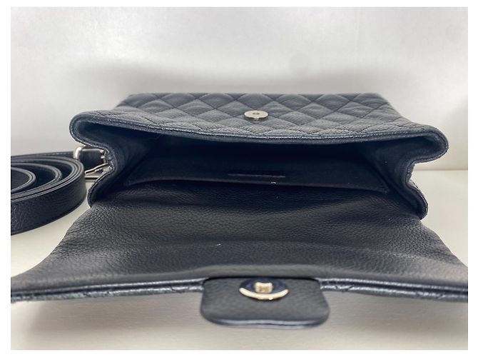 Cintura borsa Chanel 2.55 , pelle nera grana Nero - vista 8