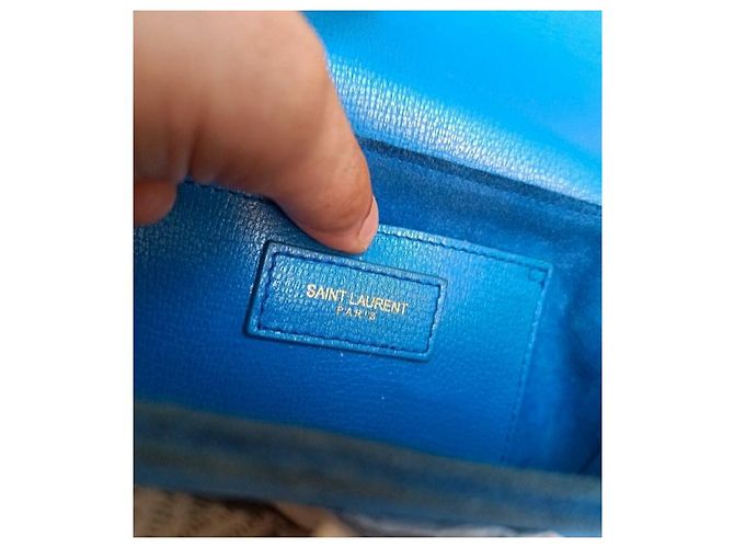 Saint Laurent sac lulu sac moyen Bleu - vue 5