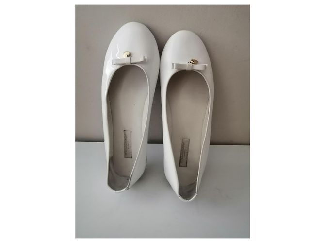 Dolce & Gabbana Ballerinas aus Leder weiß Kinder - Ansicht 6