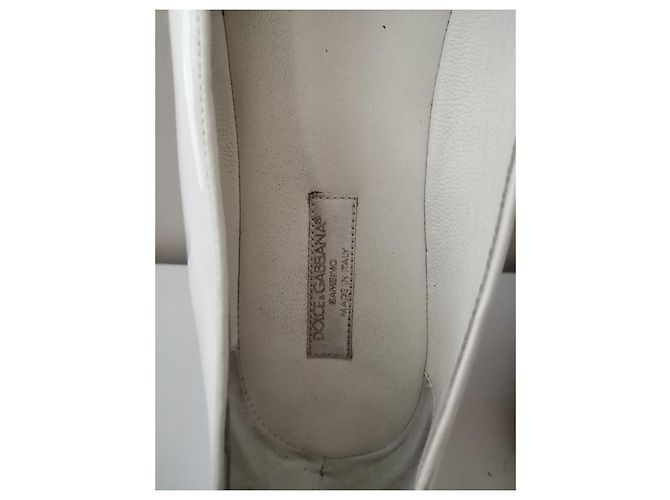 Dolce & Gabbana Ballerinas aus Leder weiß Kinder - Ansicht 7