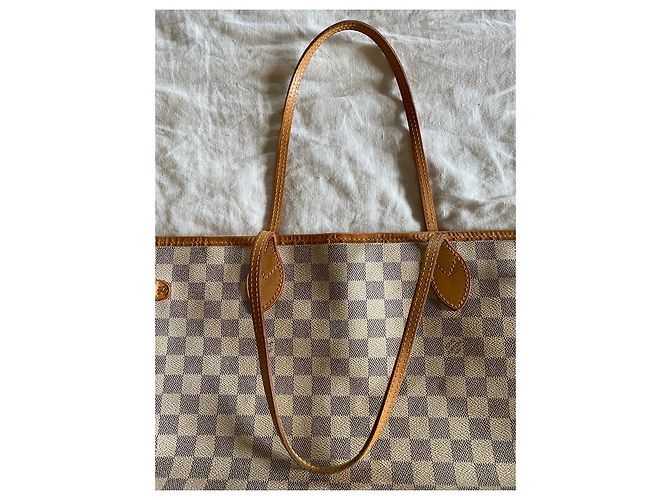 Louis Vuitton Großes Modell Neverfull Tasche Grau - Ansicht 3