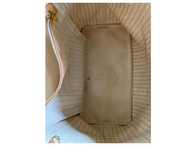 Louis Vuitton Großes Modell Neverfull Tasche Grau - Ansicht 5