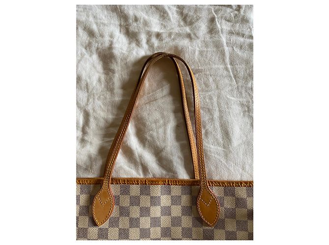 Louis Vuitton Großes Modell Neverfull Tasche Grau - Ansicht 6