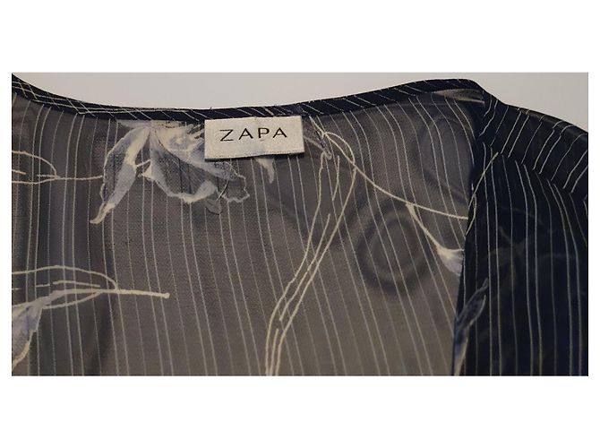 Haut Tunique Zapa Bleu Viscose - vue 5