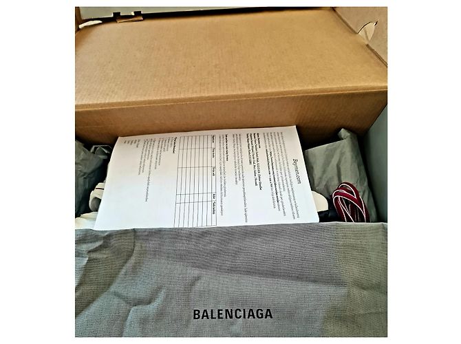 Balenciaga Track Sneaker Weiß Burgunderrot Leder Mehrfarben - Ansicht 2