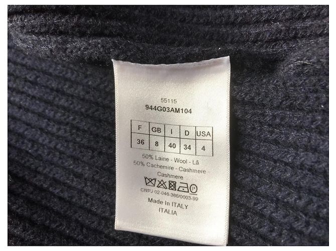 Dior Jacke aus Wolle und Kaschmir in Marineblau - Ansicht 5