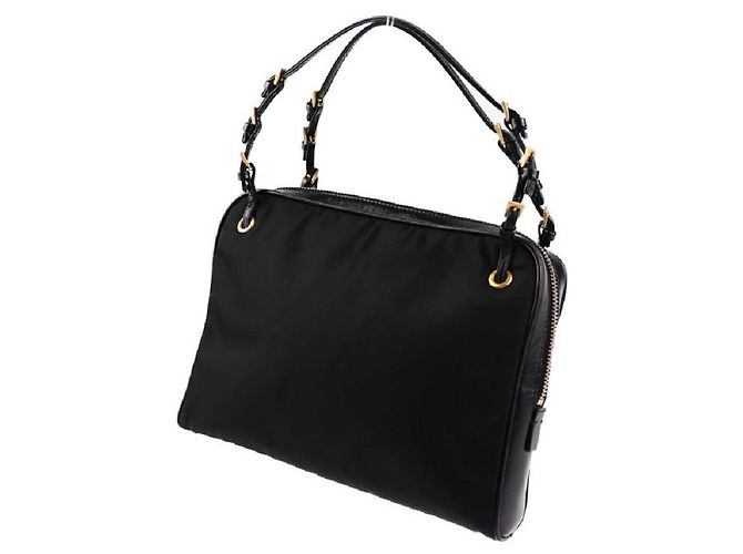 [Usato] PRADA Borsa Prada Borsa a mano Nylon Pelle Nera Mini Bag - vista 2