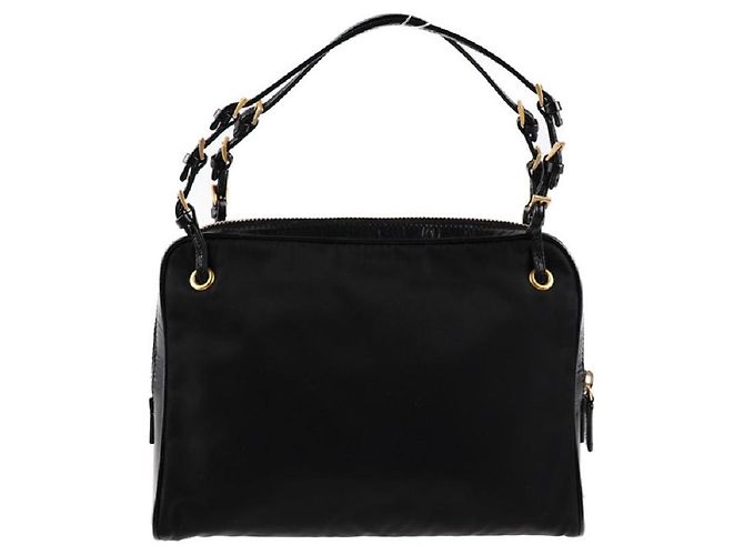 [Usato] PRADA Borsa Prada Borsa a mano Nylon Pelle Nera Mini Bag - vista 3
