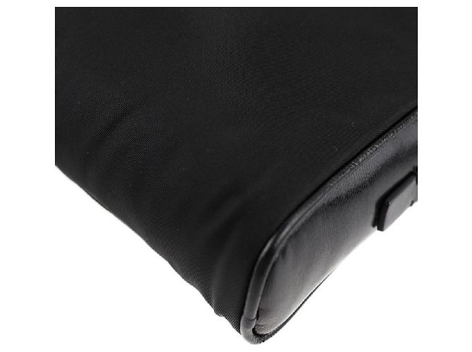[Usato] PRADA Borsa Prada Borsa a mano Nylon Pelle Nera Mini Bag - vista 5