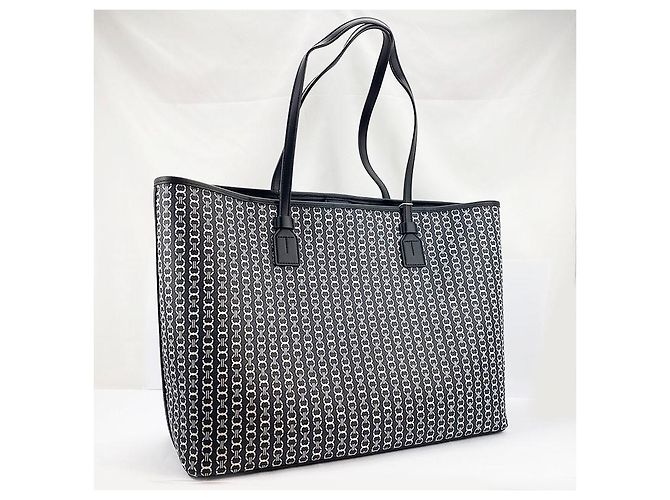 [Usato] Tory Burch TORY BURCH Borsa Gemini Link 53303 Borsa in cotone nera - vista 2