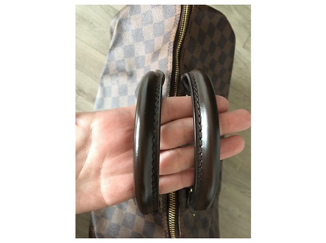 Borsa a mano Louis Vuitton Speedy 35 Damier Ebene in Pelle - vista 8