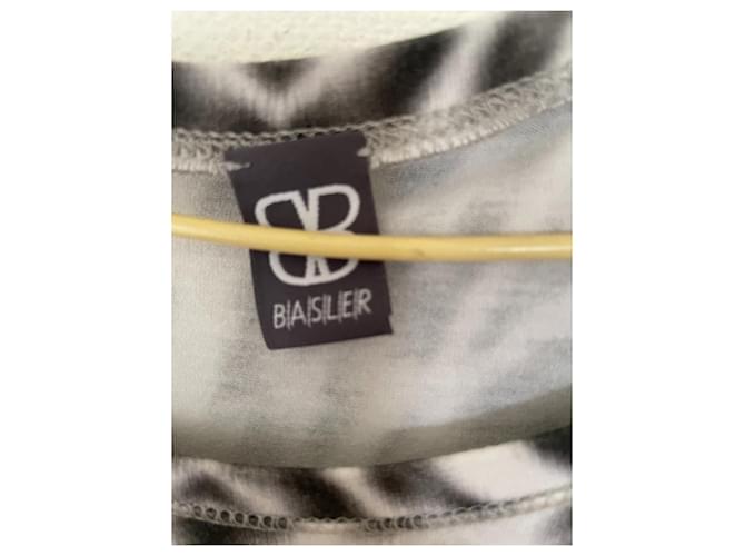 Basler Grauer Strickpullover mit Moiré-Muster - Ansicht 2