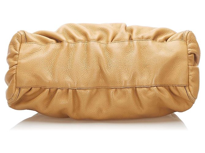 Borsa a tracolla in pelle Gucci Abbey D-Ring Beige - vista 3
