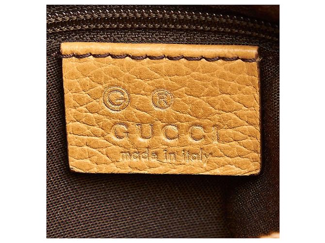 Borsa a tracolla in pelle Gucci Abbey D-Ring Beige - vista 5