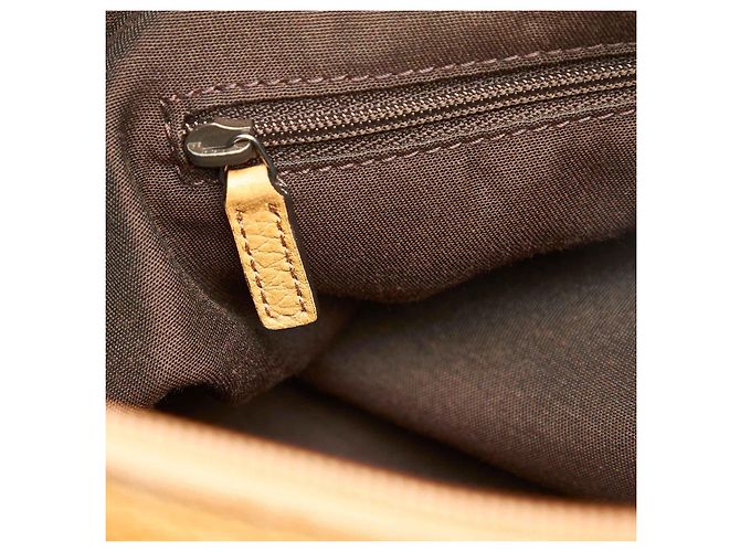Borsa a tracolla in pelle Gucci Abbey D-Ring Beige - vista 7