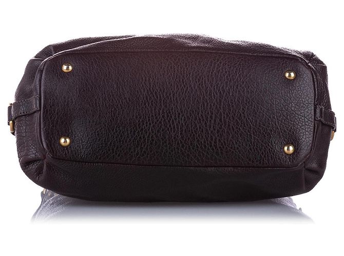 Miu Miu Borsa tote in pelle decorata Spalla Nero - vista 4