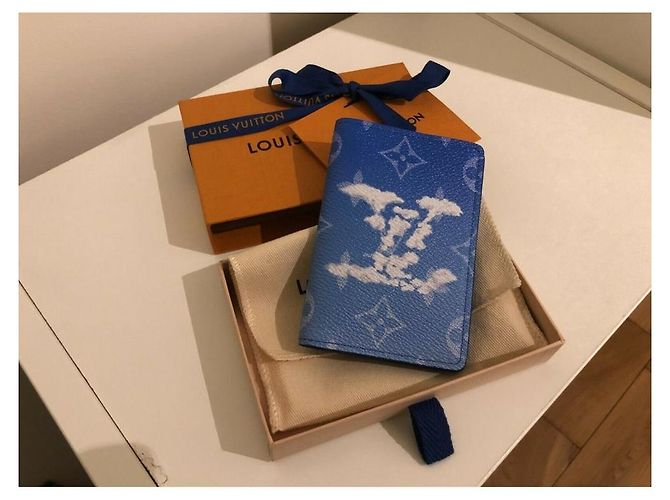 RARO ORGANIZZATORE DA TASCA LOUIS VUITTON CLOUD - M69679 Blu - vista 4