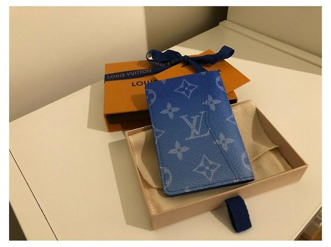 RARO ORGANIZZATORE DA TASCA LOUIS VUITTON CLOUD - M69679 Blu - vista 8