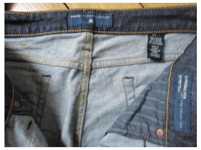 Marc by Marc Jacobs Gerade Jeans, Brutto, US-Grösse 30. Dunkelblau - Ansicht 3