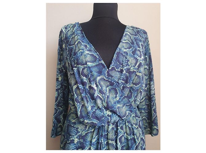 Autre Marque Vestido de viscosa con estampado de serpiente Multicolor - vista 2