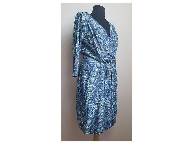 Autre Marque Vestido de viscosa con estampado de serpiente Multicolor - vista 3