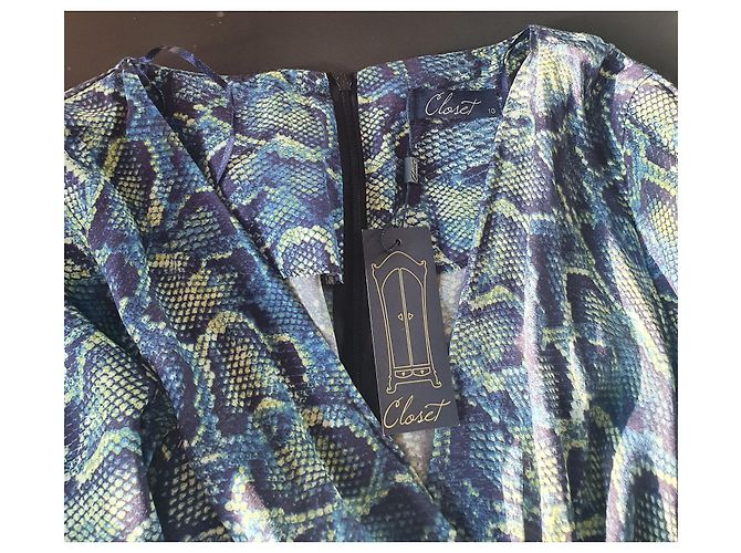 Autre Marque Vestido de viscosa con estampado de serpiente Multicolor - vista 5