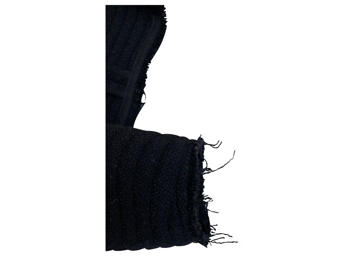 Iro Fleece-Woll-Abendjacke aus schwarzer Wolle - Ansicht 10
