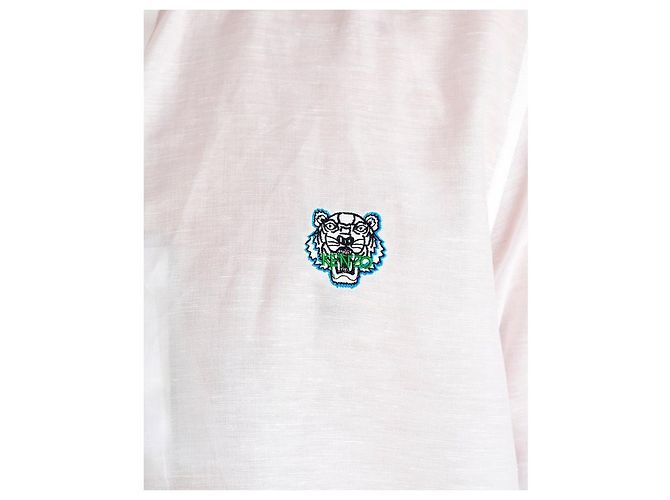 Kenzo camicia casual con stemma superiore Bianco - vista 2