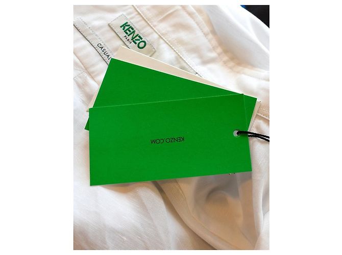 Kenzo camicia casual con stemma superiore Bianco - vista 6