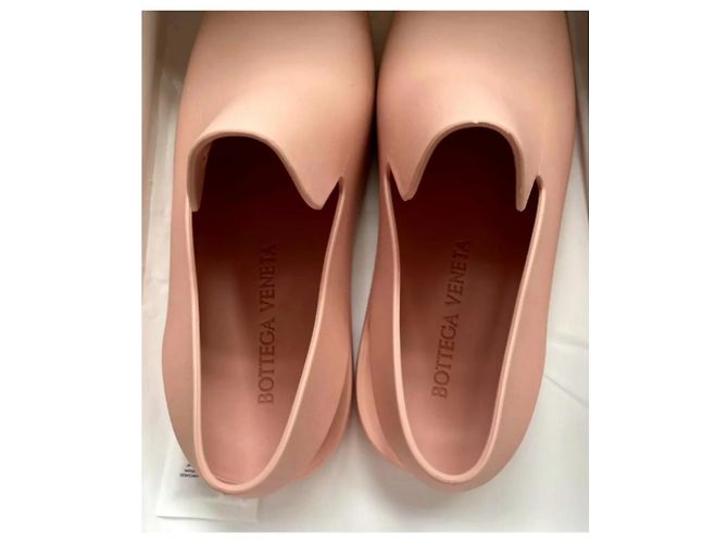 BOTTEGA VENETA Sandali in Gomma Slingback Pesca - vista 2