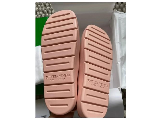 BOTTEGA VENETA Sandali in Gomma Slingback Pesca - vista 4