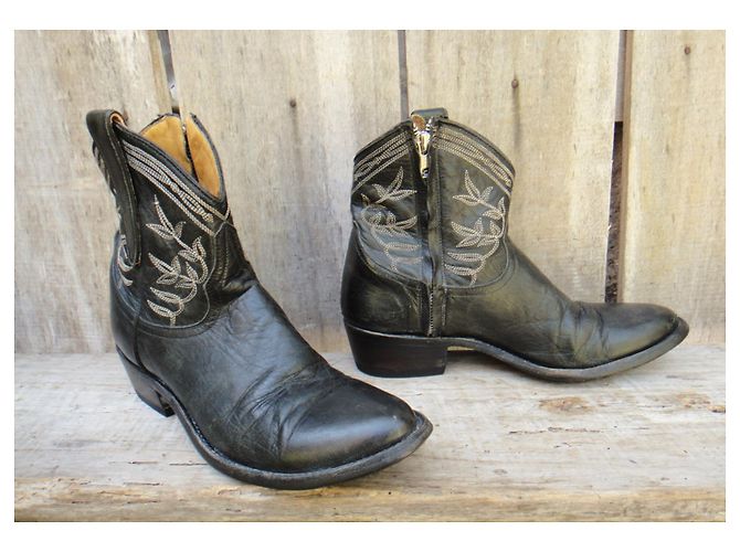 Botas de piel negras Mexicana 38 Negro - vista 2