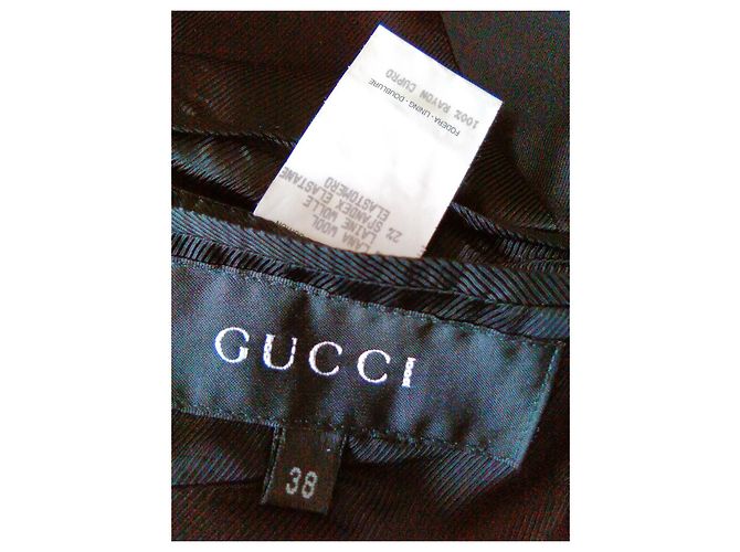 TRENCH DE LANA GUCCI. Negro - vista 2