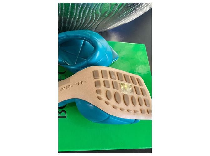 Sandali Lido Bottega Veneta gomma verde scuro - vista 6