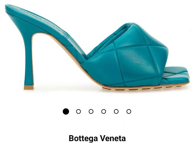 Sandali Lido Bottega Veneta gomma verde scuro - vista 8